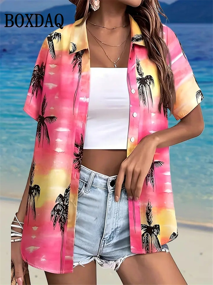 Romper Floral Print - Blus Wanita Fashion Musim Panas Atasan