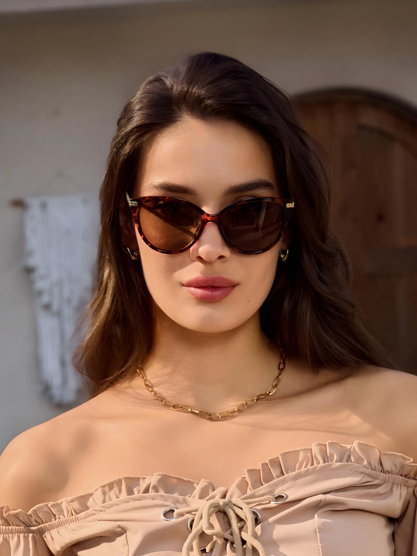Kacamata Fashion Retro Minimal - Sunglasses Cat Eye ulasan dan harga