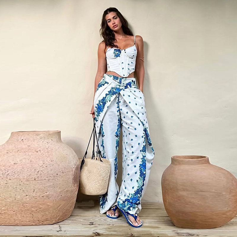 Setelan Wanita 2 Potong Musim  - Romper Floral Print ulasan dan harga