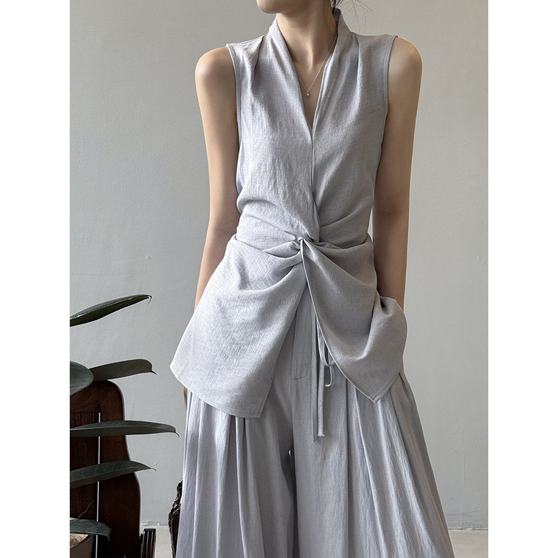 QICHE 2026 Setelan 2 Potong El - Linen Pant Wide ulasan dan harga