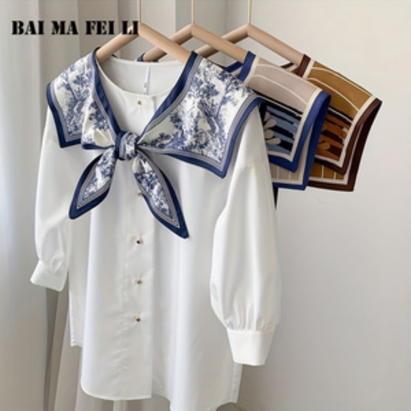 Syal Sutra Serbaguna Wanita un - Blouse Off Shoulder ulasan dan harga
