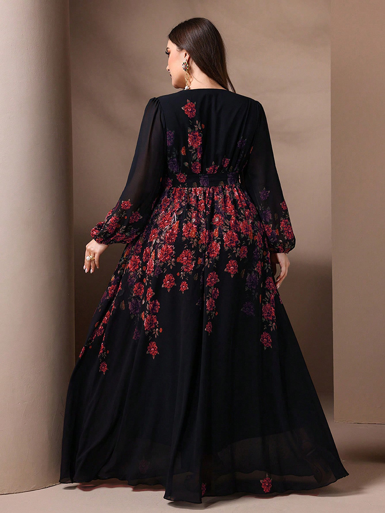 TOLEEN gaun Maxi pesta wanita, - Romper Floral Print ulasan dan harga
