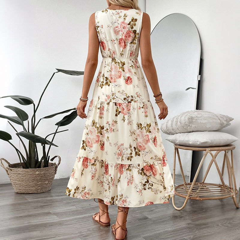 Gaun Midi Wanita Motif Bunga T - Midi Skirt Floral ulasan dan harga